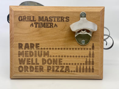 Grill Master's Timer - Bottle Opener Sign